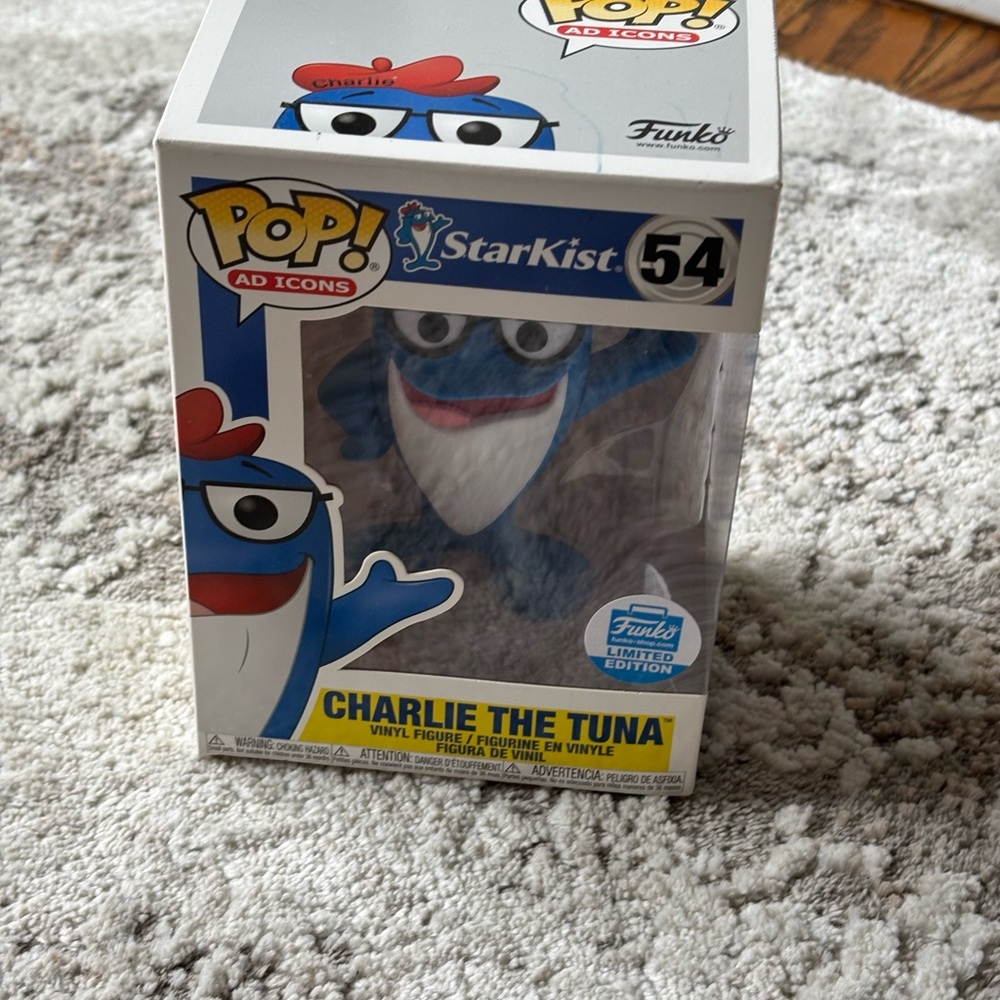 Funko Pop Charlie the Tuna Blue & White Limited Edition Vinyl Figure